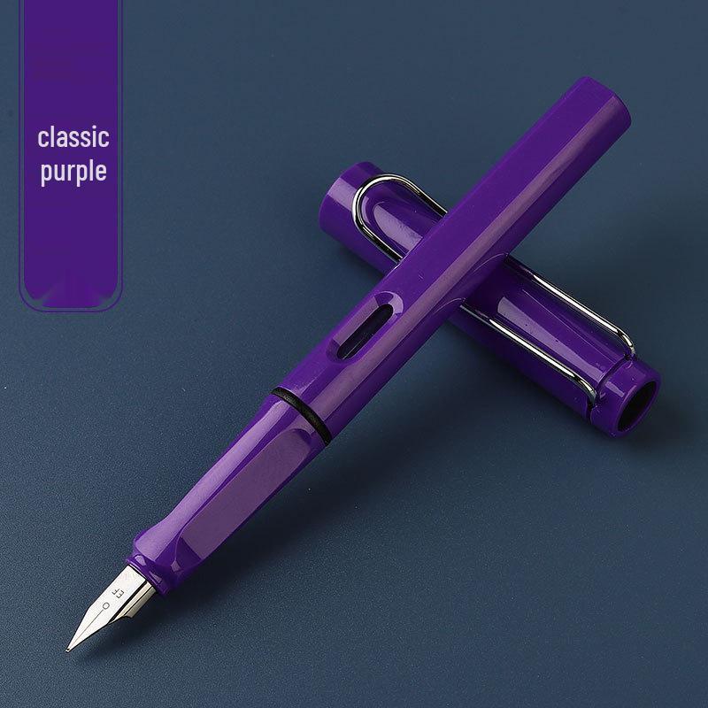 Colorful Ergonomic Fountain Pen for Students - Perfect for Writing Practice and Custom Logo Gifts