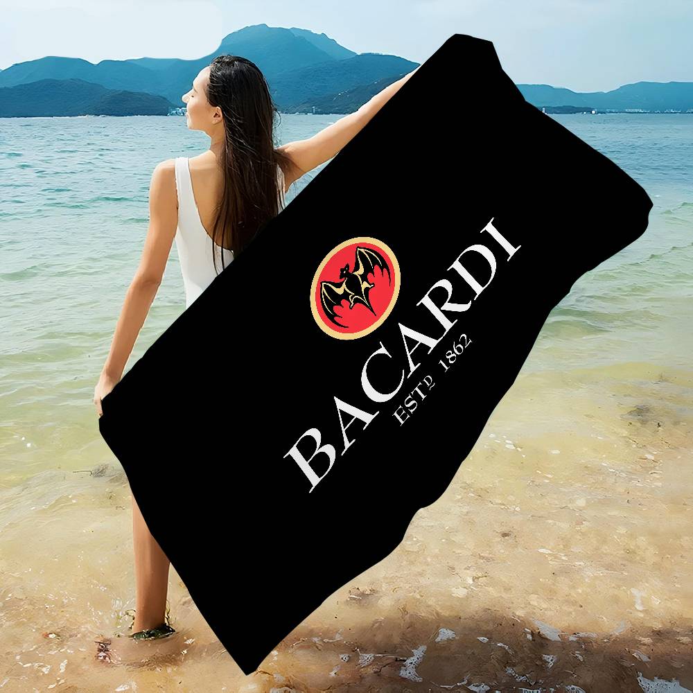 Bacardis Beer Microfiber Beach Towel Absorbent Quick Dry Soft Yoga Swimming Resort Mountain Climbing Towel