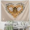Psychedelischer Bienen Wandteppich Wand Gänseblümchen Blume Böhmisch Hippie Hexerei Wahrsagerei Wohnzimmer Schlafzimmer Heimdeko
