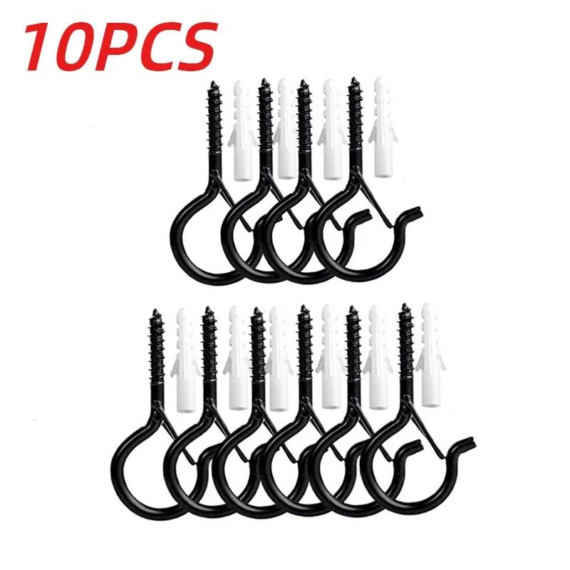 

5/10 шт. Q-типа пружинный крючок предохранительная пряжка анти-падение подвесной светильник винт крюк безопасный настенный крепкий несущий винт