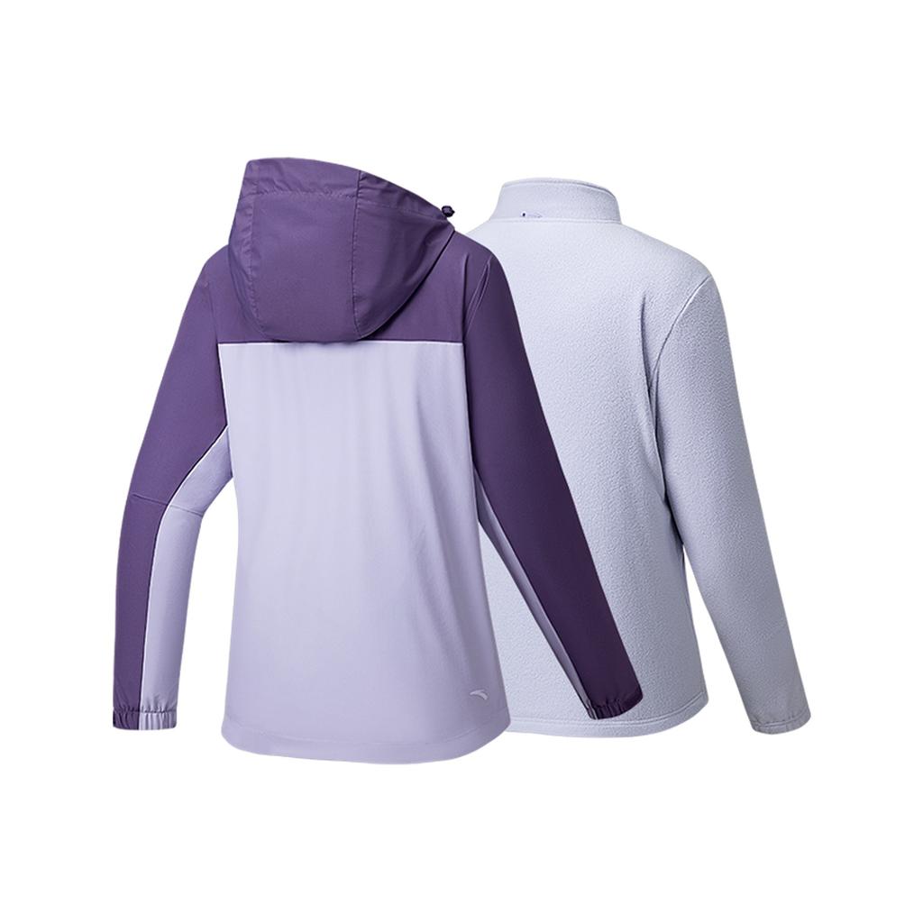 Anta Outdoor Series Simple Comfortable Casual Versatile Hooded Waterproof Jacket Women Jacket 962546606-3