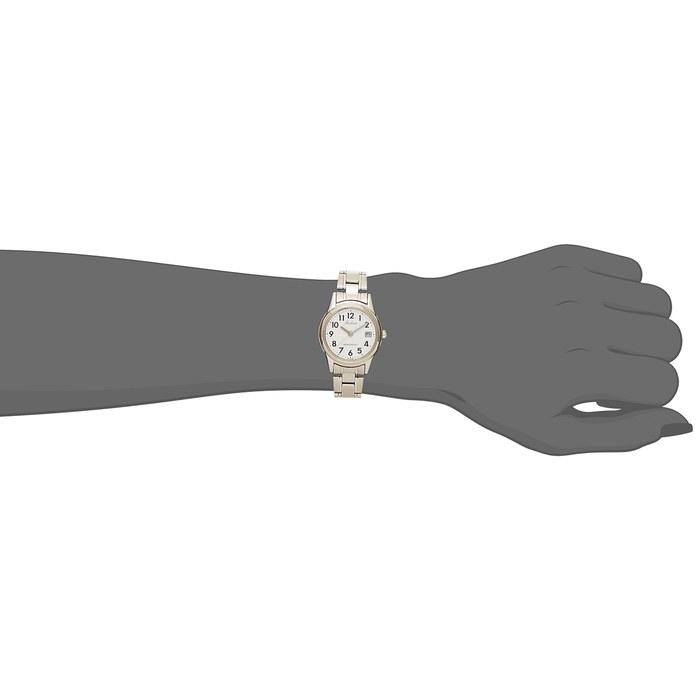 [Citizen Q&Q] Watch Analog Waterproof Date Metal Band D011-204 Women's White Silver