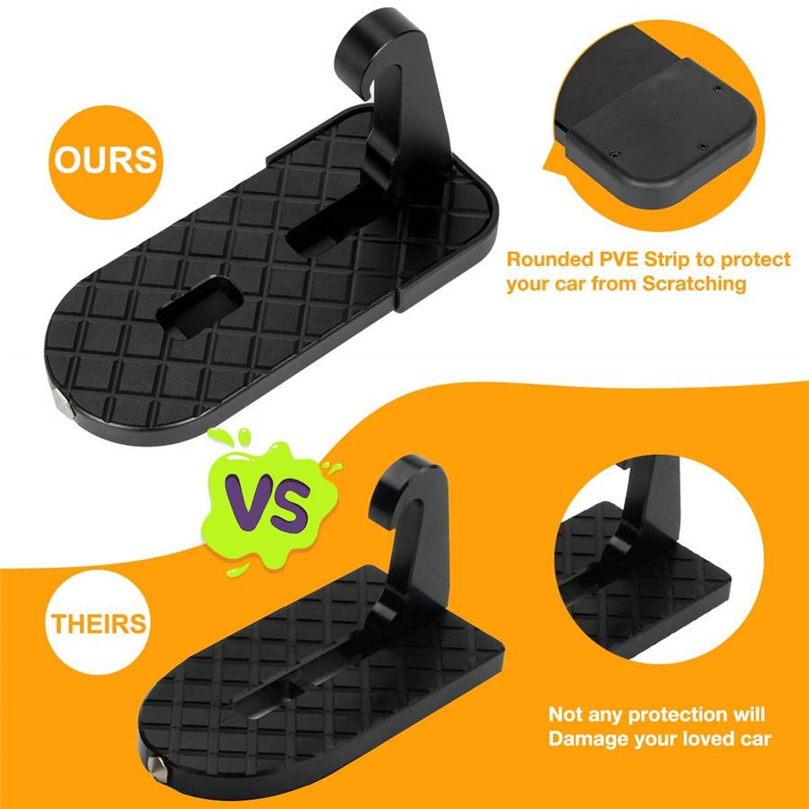 Universal Upgraded Lengthened With Rubber Protector Car Doorstep Vehicle Folding
