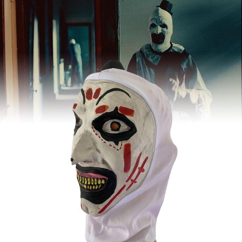 Character Terrifier 3 Latex Mask Halloween Headwear Cosplay Props Performance