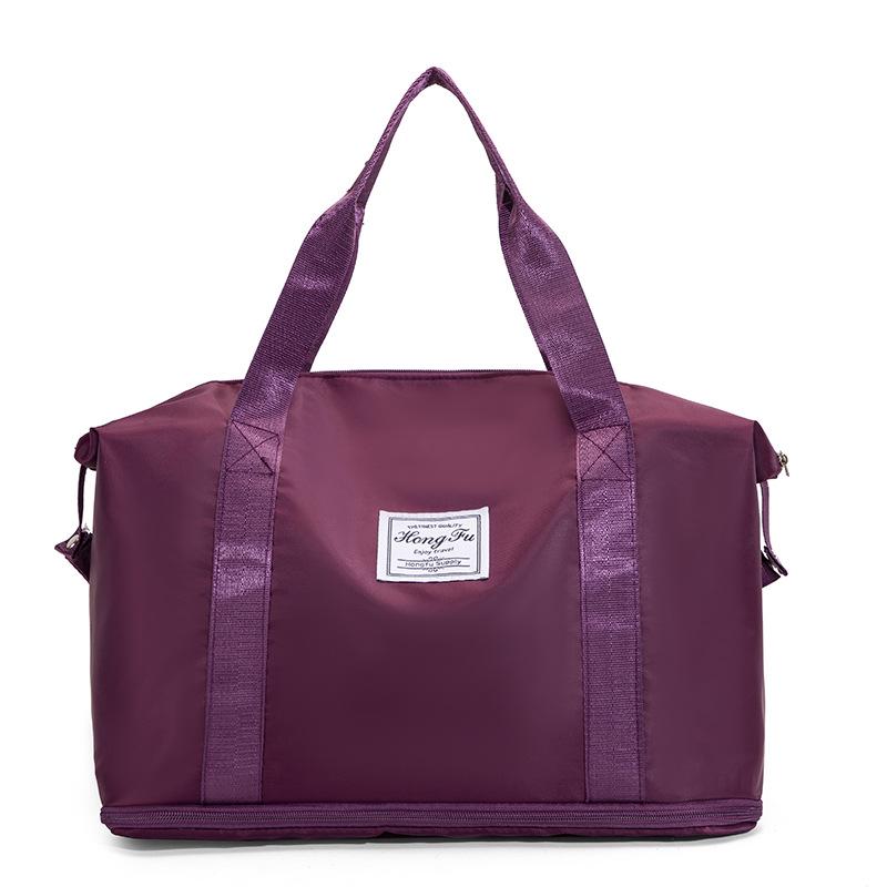 Expandable Large Capacity Travel Bag with Dry/Wet Separation, Portable Handheld Style for Fitness and Luggage Storage