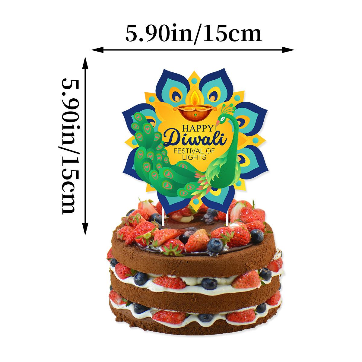 

Indian Diwali Theme Decorative Set Colorful Wanli Flag Spiral Cake Power Strip Diwali large power strip 1 piece