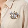 1Pcs Unisex Rhinestone Plants Halloween Party Brooch Pins Gifts Vintage Pearl Pumpkin Brooches For Women