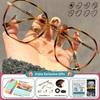CLLOIO High Quality Retro Polygonal Myopia Prescription Computer Glasses Women Anti Blue Ray Photochromic Progressive Eyeglasses