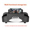 Multifunctional Car Seat Back Leather Tissue Storage Box Phone And Tablet Stand Place Water Cup Portability Trash Hook Bag