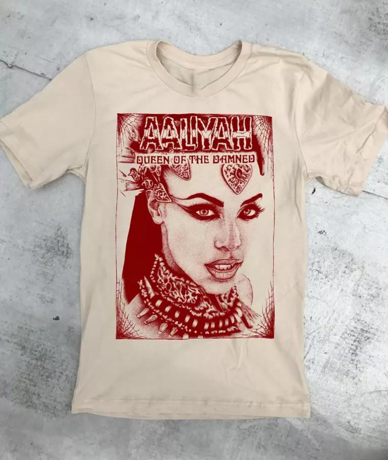 Queen of the Damned Aaliyah T-shirt size S-5XL S