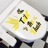 A Variety Of Toilet English Logos Butterfly Love Bronzing Wall Sticker Decoration Living Room Bedroom Background Self-Adhesive Sticker