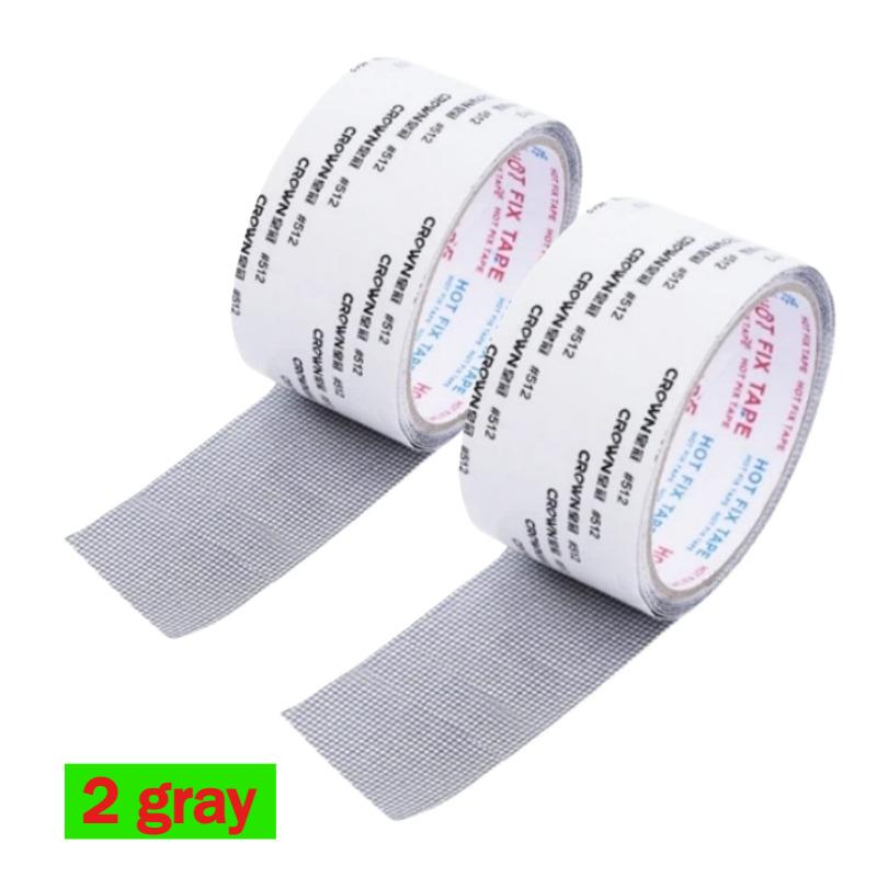 Window Screen Repair Tape Strong Adhesive Mesh Tape Instant Fix For Holes Tears Counter-Insect Mosquito Net Repair For Windows Door