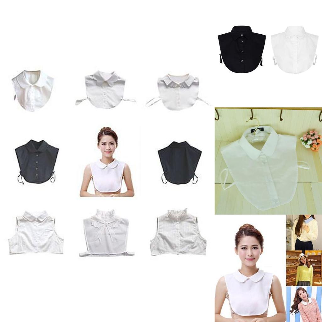 Detachable Collar For Women And Men Polyester Square Collar Plus Size Unisex Layering Accessory