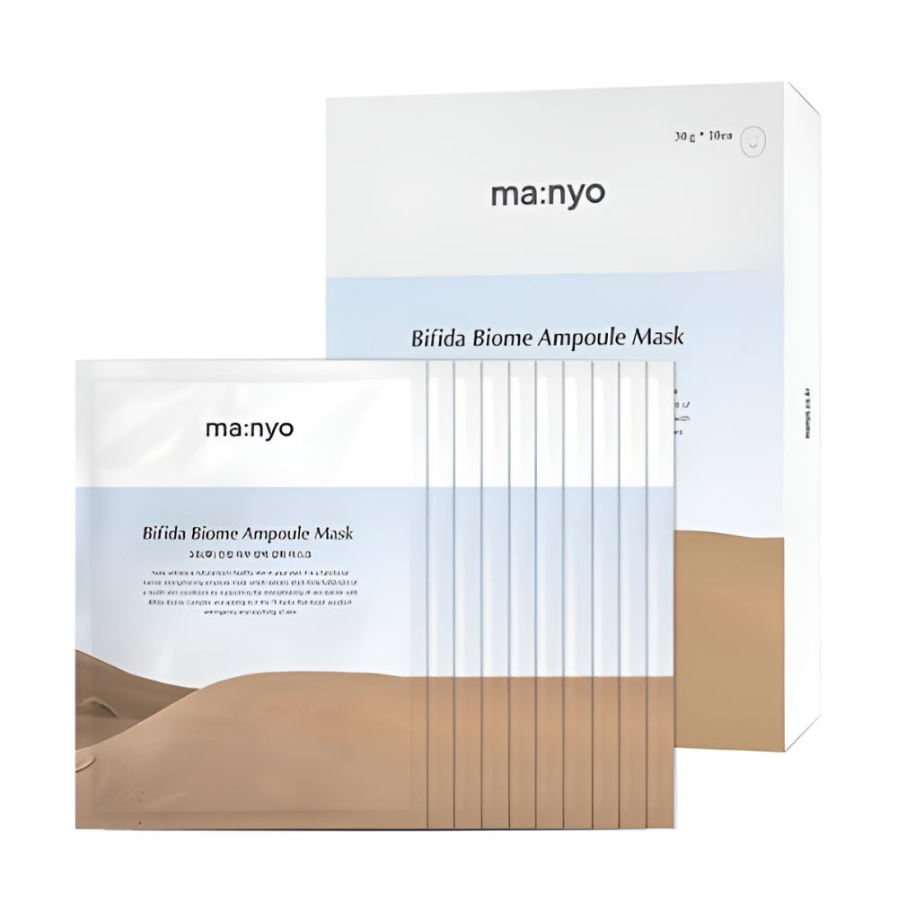 Manyo Factory Bifida Biome Ampoule Mask 30g x 10 [Skin Barrier / Probiotics / Intensive Care]