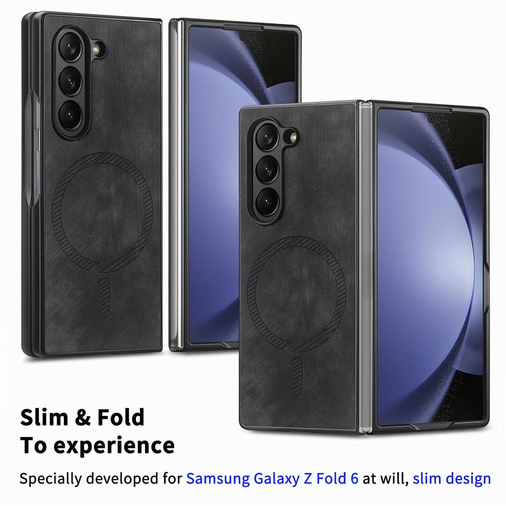 For Samsung Galaxy Z Fold6 5G Magnetic Case Detachable PU+TPU Phone Cover
