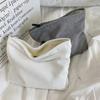 Borsa per cosmetici da viaggio in velluto a coste Borsa per trucchi portatile Borse da donna Frizione di stoccaggio per organizer per trucco con cerniera di grande capacità