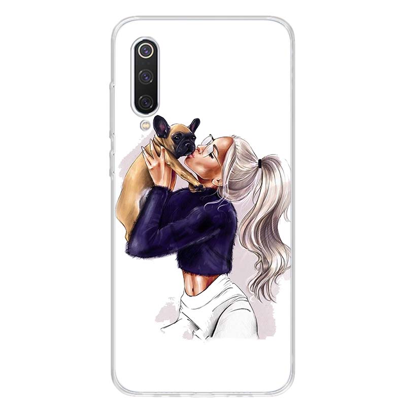 Princess Female Boss Coffee Phone Case For Xiaomi Poco X3 GT X5 X4 NFC M4 Pro M3 M2 F3 F2 F1 Mi Note 10 A3 A2 Lite A1 CC9E Funda
