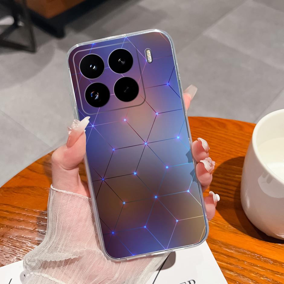 Cute Flower Case For Xiaomi 15 Pro Ultra Clear Soft Silicone Protective Bumper Cover For Xiaomi15Pro 15Ultra Anti Scratch Fundas
