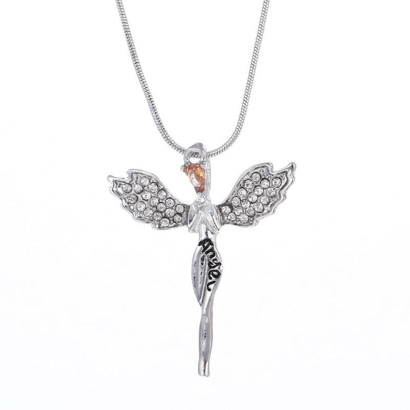 Korean Jewelry I Korean Jewelry Full Diamond Angel Wings Angel Necklace