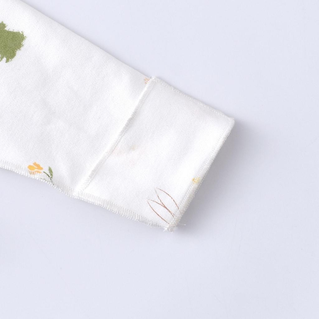Newborn Pure Cotton Half-Sleeve Monk Robe Top, Spring/Autumn, Thin Style, 0-3 Months