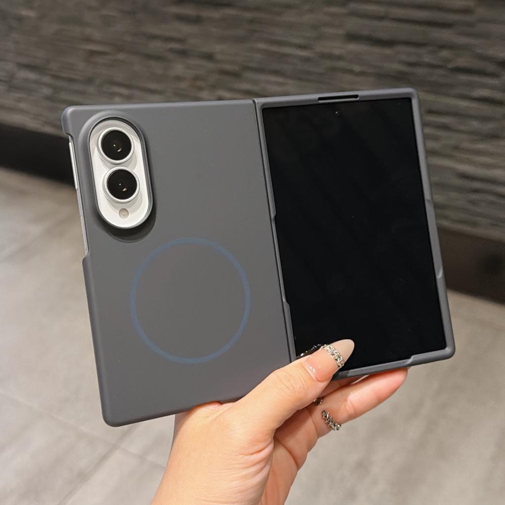 Business Skin Feel Magnetic Shockproof Phone Case for Samsung Z Fold 8 Ultra 7 6 5 4 Ultra PC Shockproof Wireless Charge Frosted Protection Cover