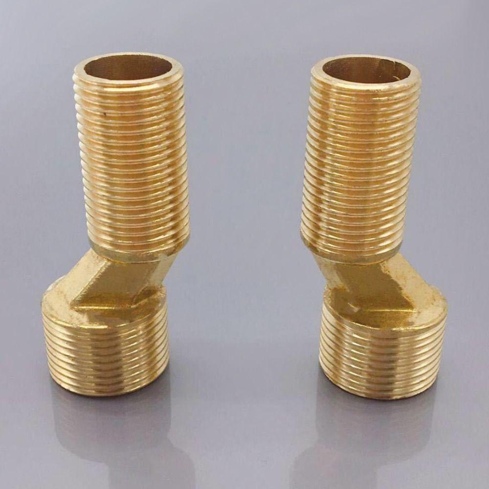 Copper Angled Curved Foot Angle Adjustment Connecting Accessories  Bathroom Hardware