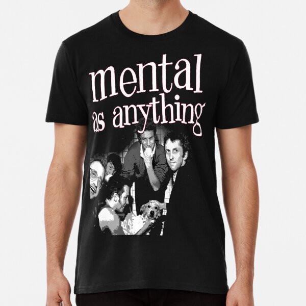 Ausrock Mental As Anything Tee 2 TShirt Made in Australia Unisex T-Shirt XL