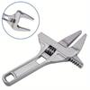 Mini Adjustable Multi Wrench, Sink Pipe Nut Remover Tool, Large Opening Strong Clamp Spanner For Bathroom Kitchen Faucet Repair