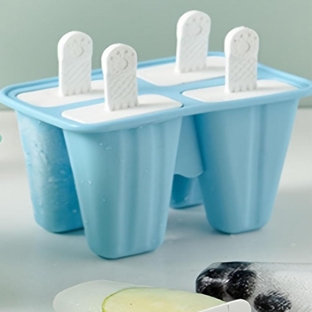 Ice Pop Mould Silicone Ice Pop Model Ice Pop Model Reusable Easy Release Ice Pop Maker (with Funnel, Brush)
