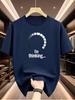 Unisexs 100 Cotton Casual Shortsleeve Tshirt With A Round Neck Trendy Design Versatile For Summer Featuring Print Patterns