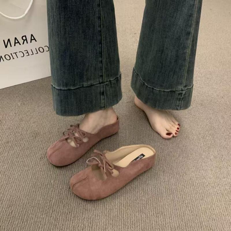 Insole Height-increasing Shoes Toe Half-slippers Women's Shoes Summer Ballet Mary Jane Single Shoes