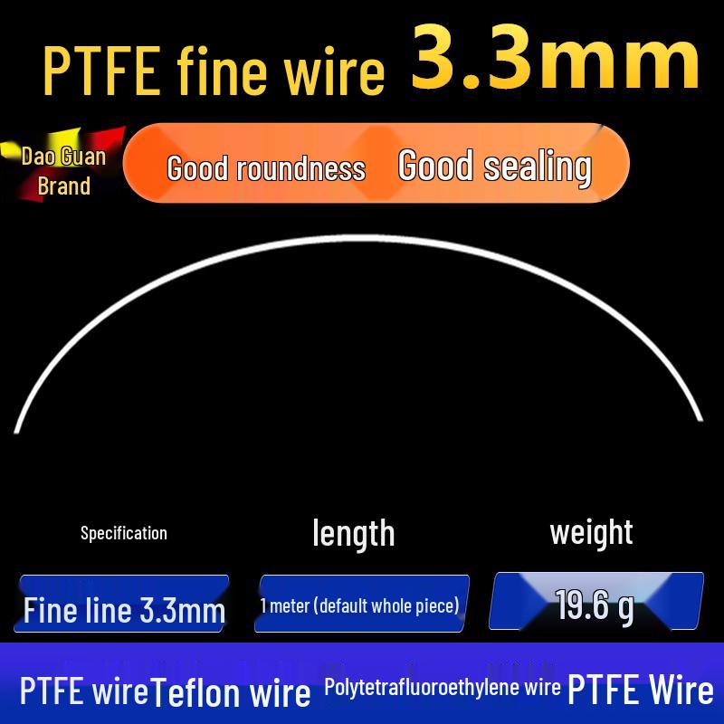 White High-Temperature Resistant PTFE Plastic Rod
