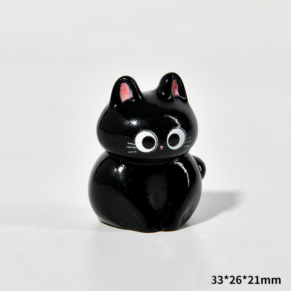 1Pcs New Cute Resin Halloween Black Cat Series Flat Back Fit Phone Deco Parts Embellishments For Hair Bows Accessories