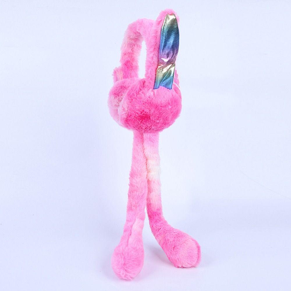 Winter Warm Plush Ear Warmers Soft Comfortable Gift Rainbow Airbag Earmuffs  for Women Girls