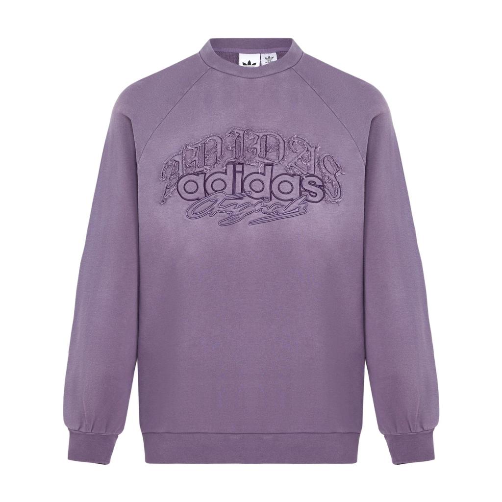 Adidas Originals FW25 Crew Sweat Loose Fit Round Neck Pullover Long Sleeve Sweatshirt Men Sweatshirt KR5048