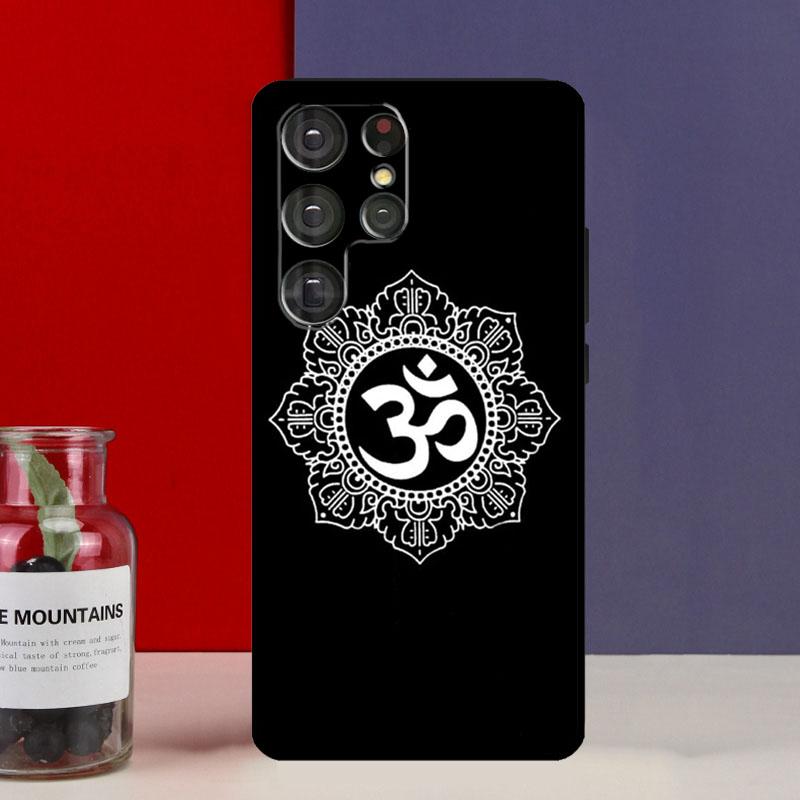 Yoga Om Hindu Symbol Funda Case For Samsung Galaxy S25 Ultra S9 S10 S20 S21 FE S22 S23 Plus S24 Ultra Phone Cover