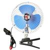 Electric Car Cooling Fan Rotatable Powerful Quiet Vehicle Clip Fan with Cigarette Lighter Plug for Truck RV Boat 8in 24V