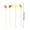 New Disposable Bamboo Pick Wooden Picnic Party Supplies Fruit Sticks Cocktail Fork Picnic Wedding