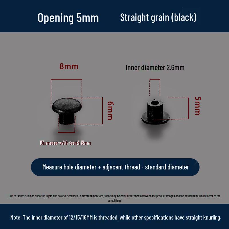 Universeller Runder Dekoplastikstopfen für Möbelscharniere und Schraubenlöcher