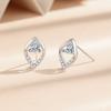 Water Drop Stud Earrings Women's Autumn Light Luxury Rhombus Earrings Niche Ins Trendy New Earrings