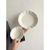 Ceramic Pearl Plate Breakfast Sense Dessert Bow Bread Dish Tableware