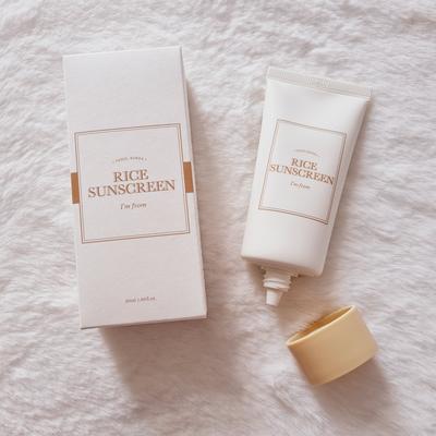 Rice Sunscreen SPF50+ PA++++ 50ml / Calming, Hydrating, Moisturizing, Korean Cosmetics, Kbeauty