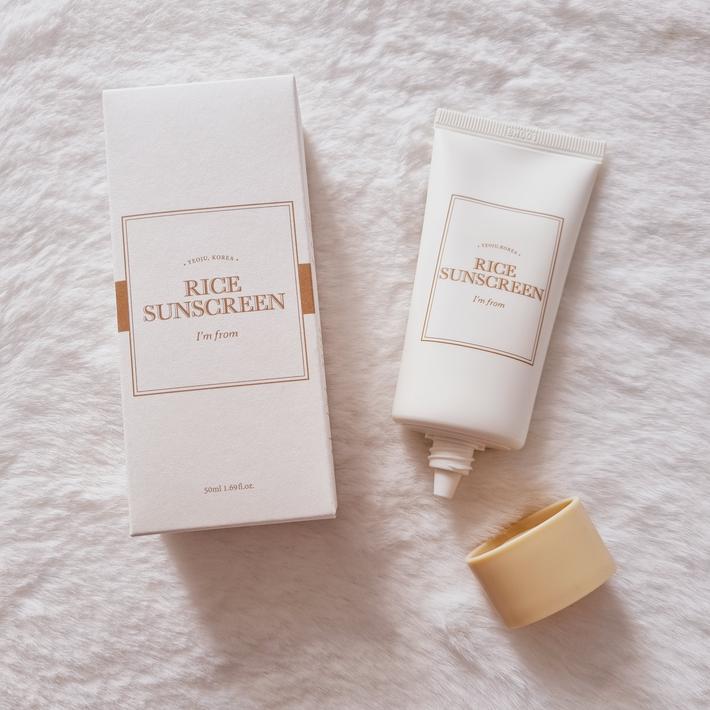 I'M FROM Rice Sunscreen SPF50+ PA++++ 50ml / Calming, Hydrating, Moisturizing, Korean Cosmetics, Kbeauty