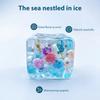 Slow Rebound Blue Ocean Ice Cube Stress Balls Slow Rising Sensory Fidget Toy  Adults Use