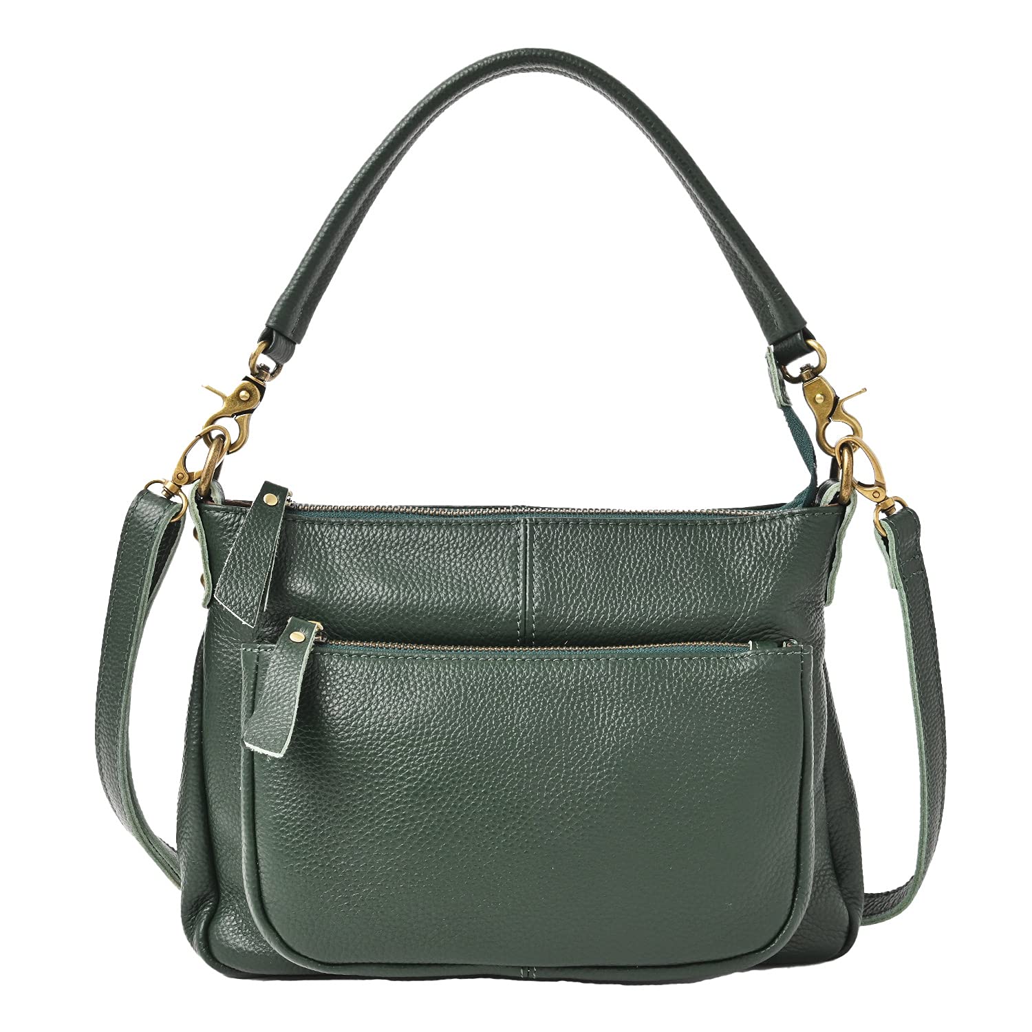 

Genuine Leather Shoulder Bag Crossbody Leather Handbag 2WAY Ariel Ivy Green [Notre Favorie] Women s (Gold Hardware)