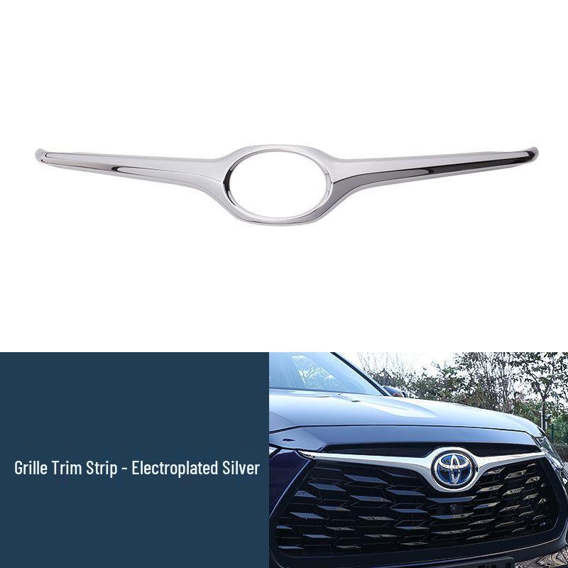 

22nd Gen Highlander Black Knight Grille Trim: Bright Strips for 4th Gen Highlander