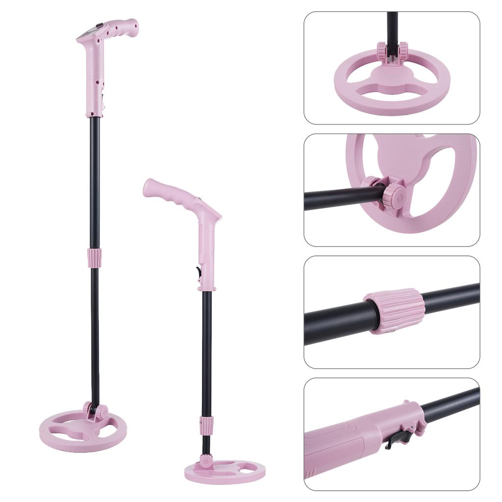 Metal Detector for Kids Gold Digger Treasure Hunter Handheld Metal Seeking Tool Adjustable Stem 20.86  31.1  with LCD