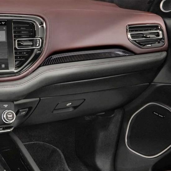 Εσωτερική Διακοσμητική Λωρίδα Πίνακα Οργάνων από Ανθρακονήματα, Πλευρά Συνοδηγού, Για Dodge Durango +