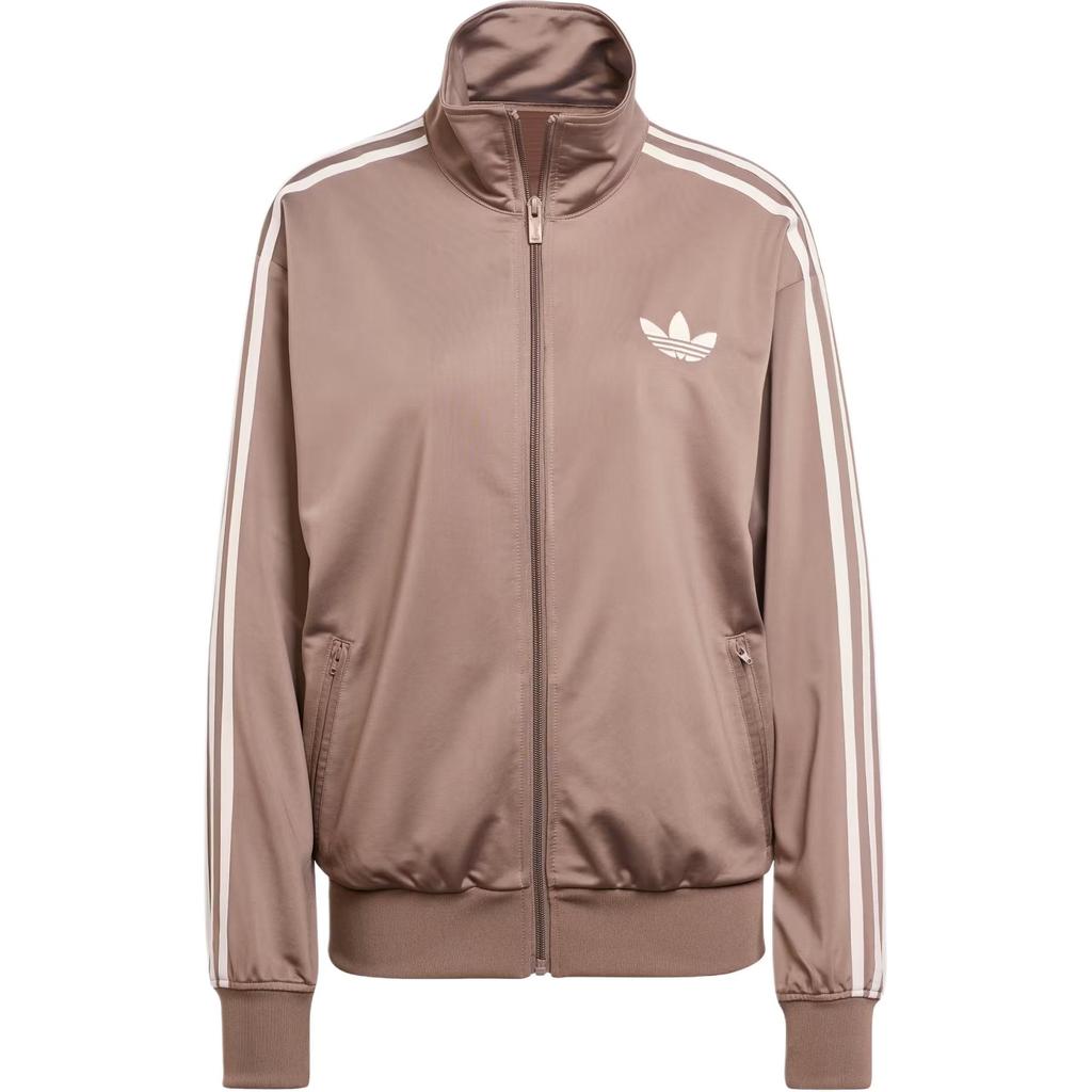 Adidas Womens Adicolor Classic Firebird Loose Track Top Trace Brown Women Streetwear JC8253