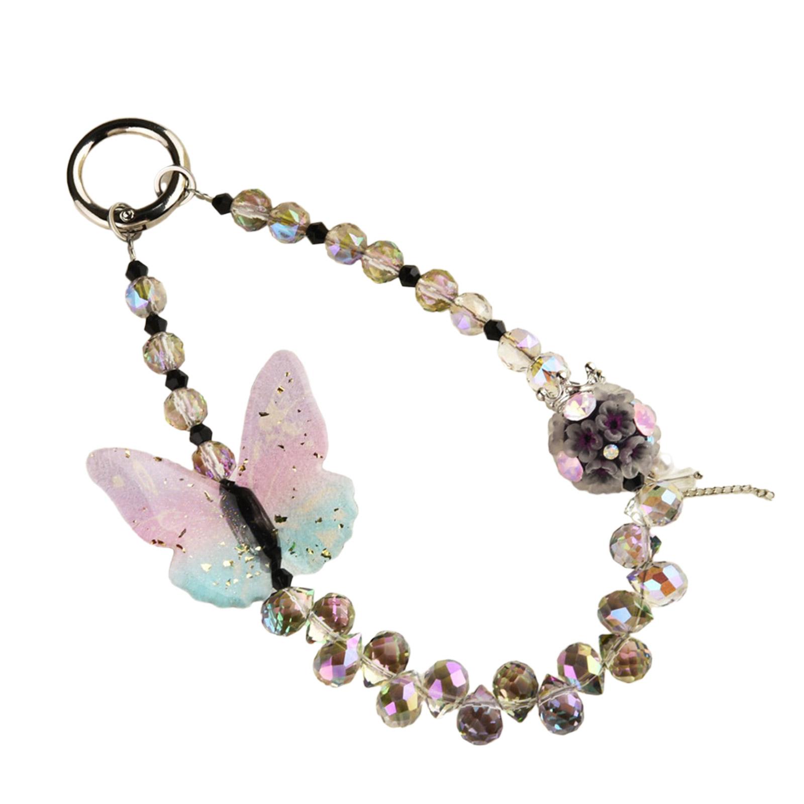 

Шикарный шнурок для телефона в виде бабочки, художественный дизайн в виде бабочки, цепочка для телефона, портативный шнурок для подарка